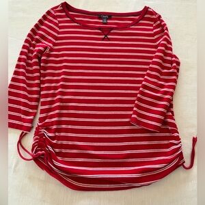 Vintage Striped-knit Top